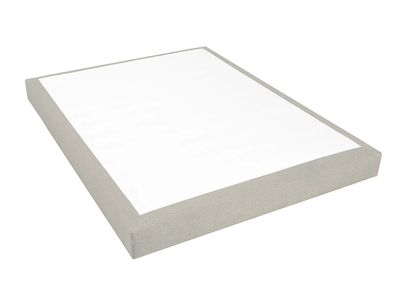 BELLECOUR LITERIE | Sommier tapissier SISAL 160x200 cm | Epaisseur 18 cm | Beige (pieds non inclus)