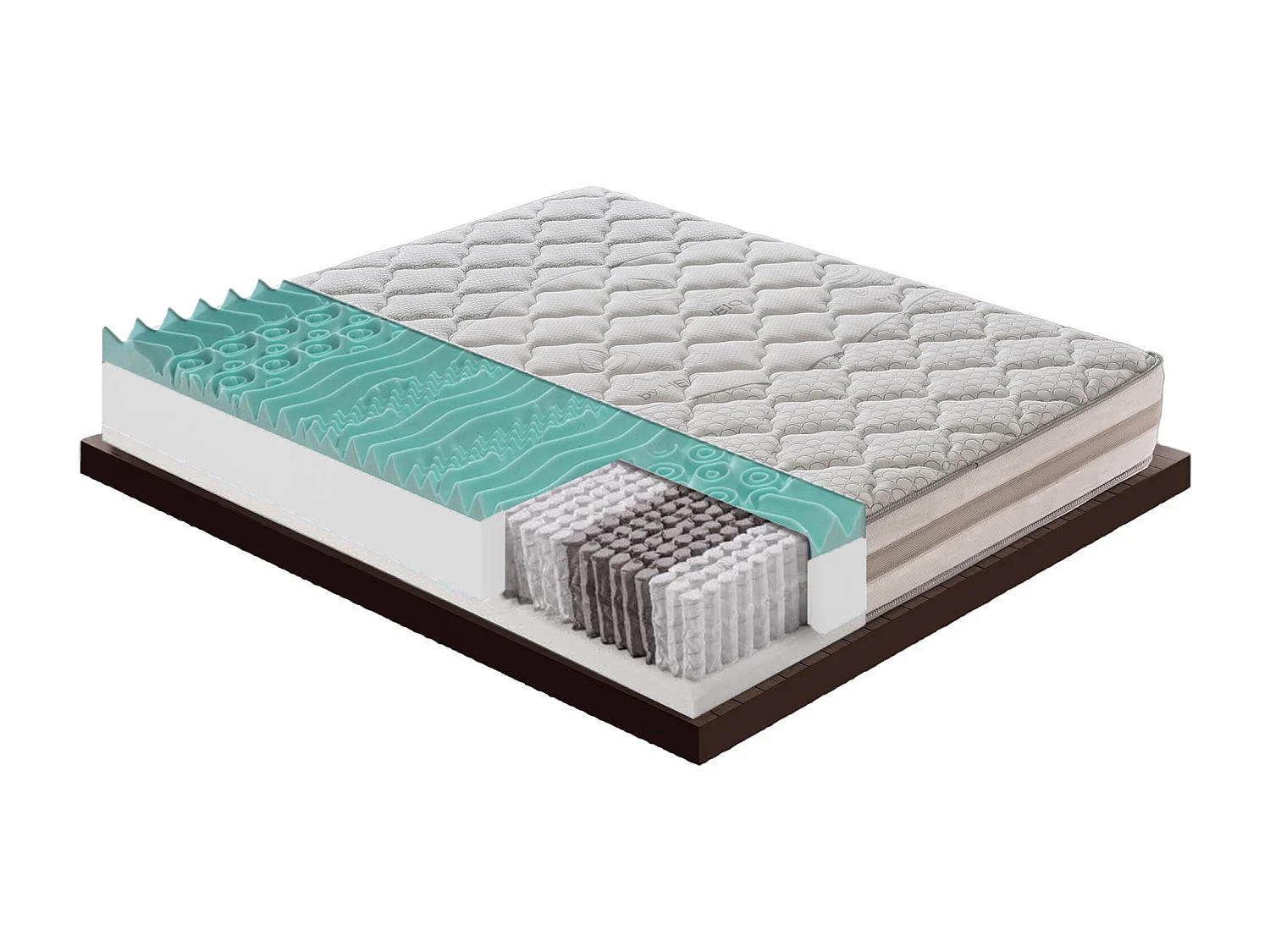 Materac kieszeniowy 140x200 cm - pianka memory - grubość 25 cm - usuwalny