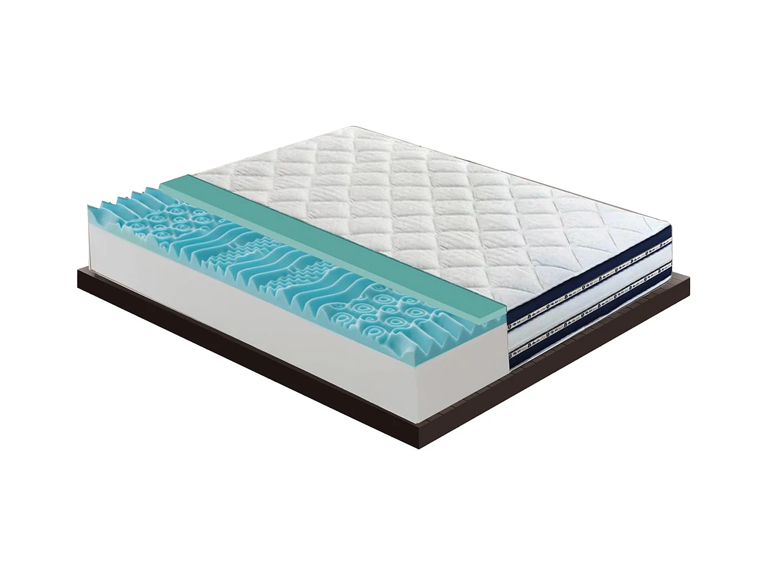 Materac piankowy 80x200 cm - pianka memory - grubość 25 cm