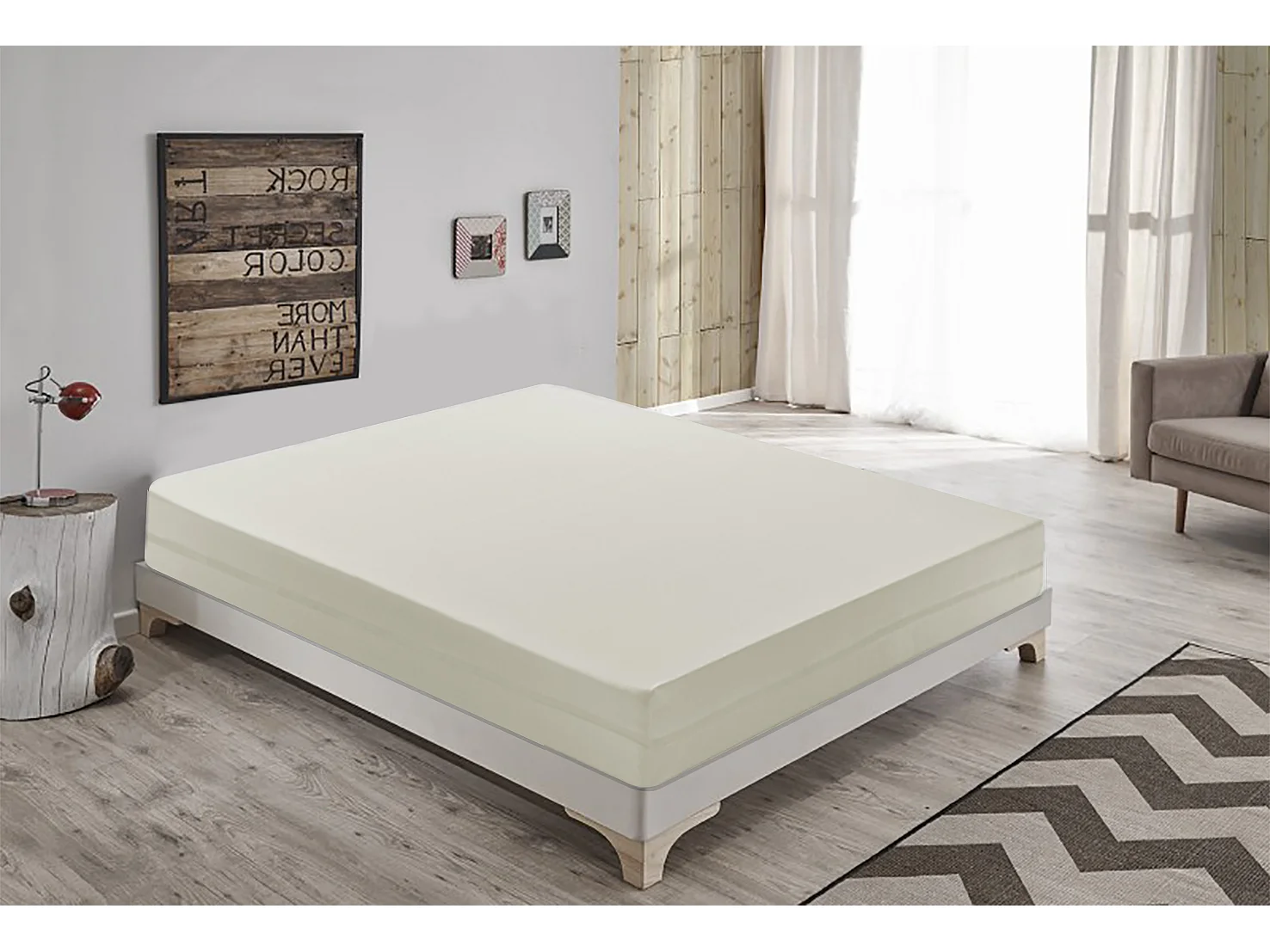 Materac piankowy 120x200 cm  - Grubość 14 cm - usuwalny