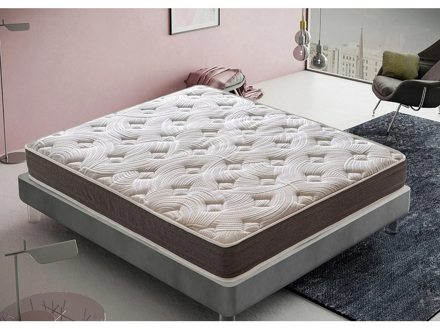 Materac piankowy 80x200 cm - Grubość 15 cm - Model Chieti