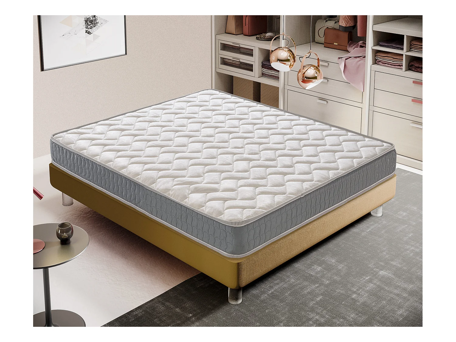 Materac piankowy 180x200 cm Grubość 16 cm - Dwustronny - Model Louvre