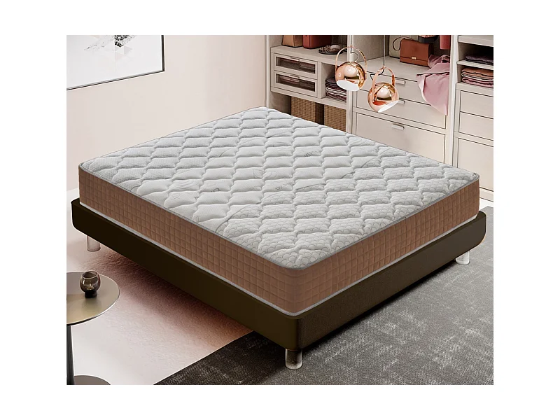 Materac kieszeniowy 140x190 cm - pianka memory - grubość 25 cm