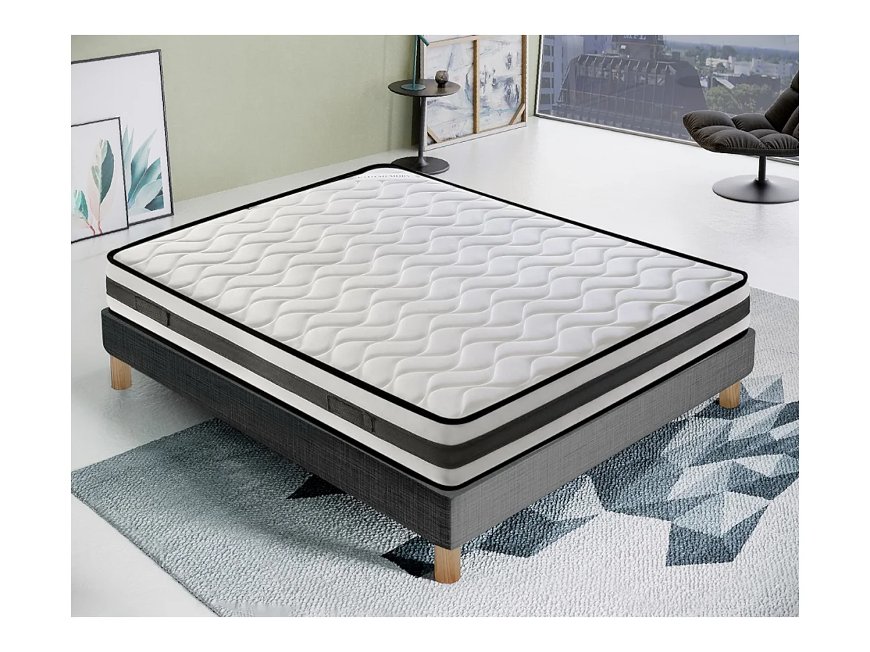 Materac piankowy 160x190  Grubość 20 cm  Dwustronny  Strona letnia/zimowa