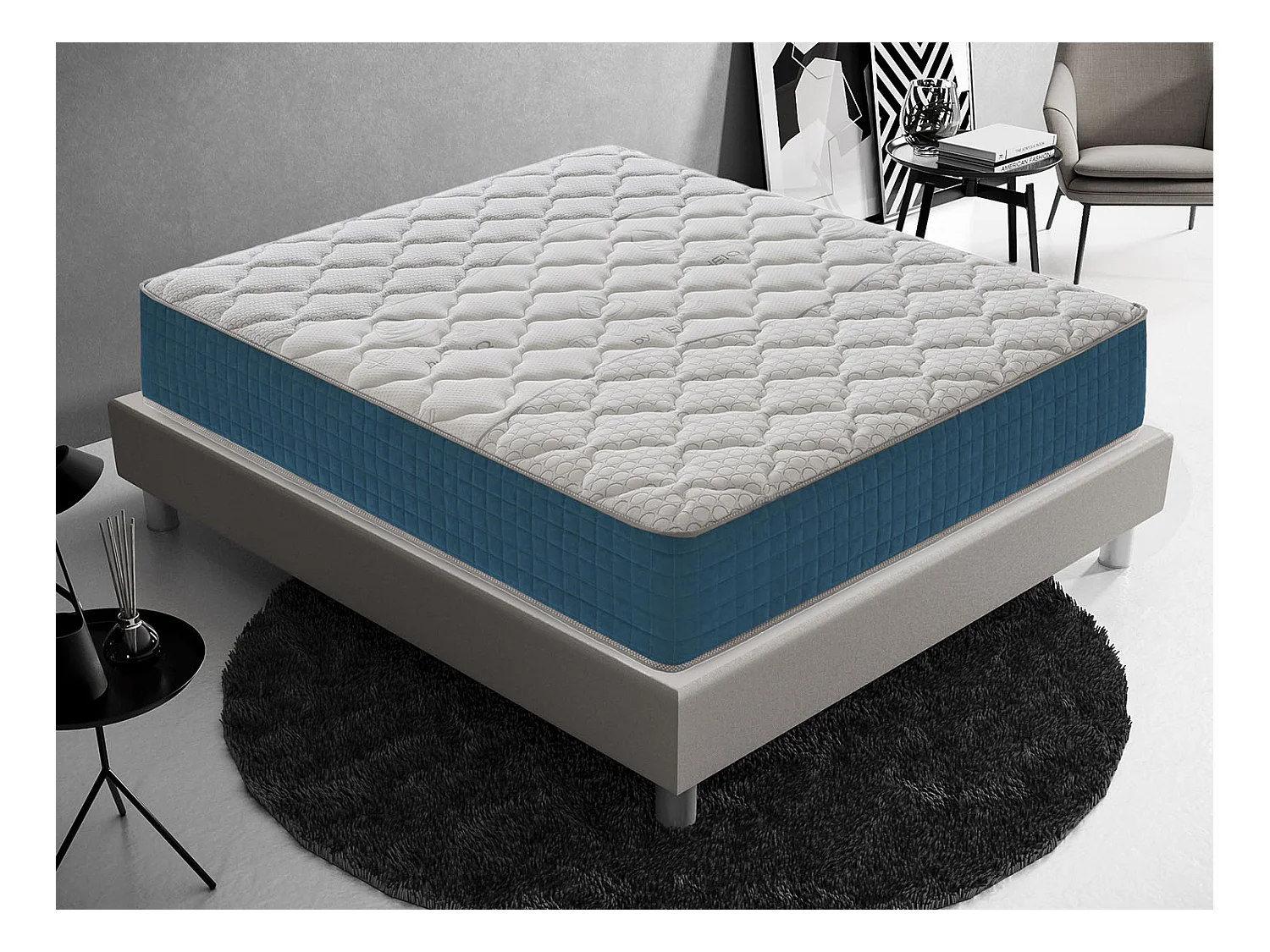 Materac piankowy 160x200 cm - Pianka memory - Grubość 27 cm - Model Silver