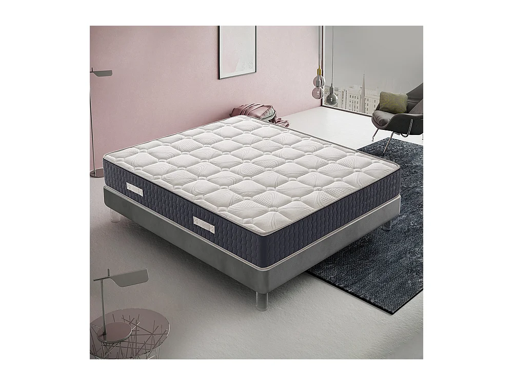 Materac piankowy 200x200 cm - Pianka memory - Grubość 30 cm - 9  stref