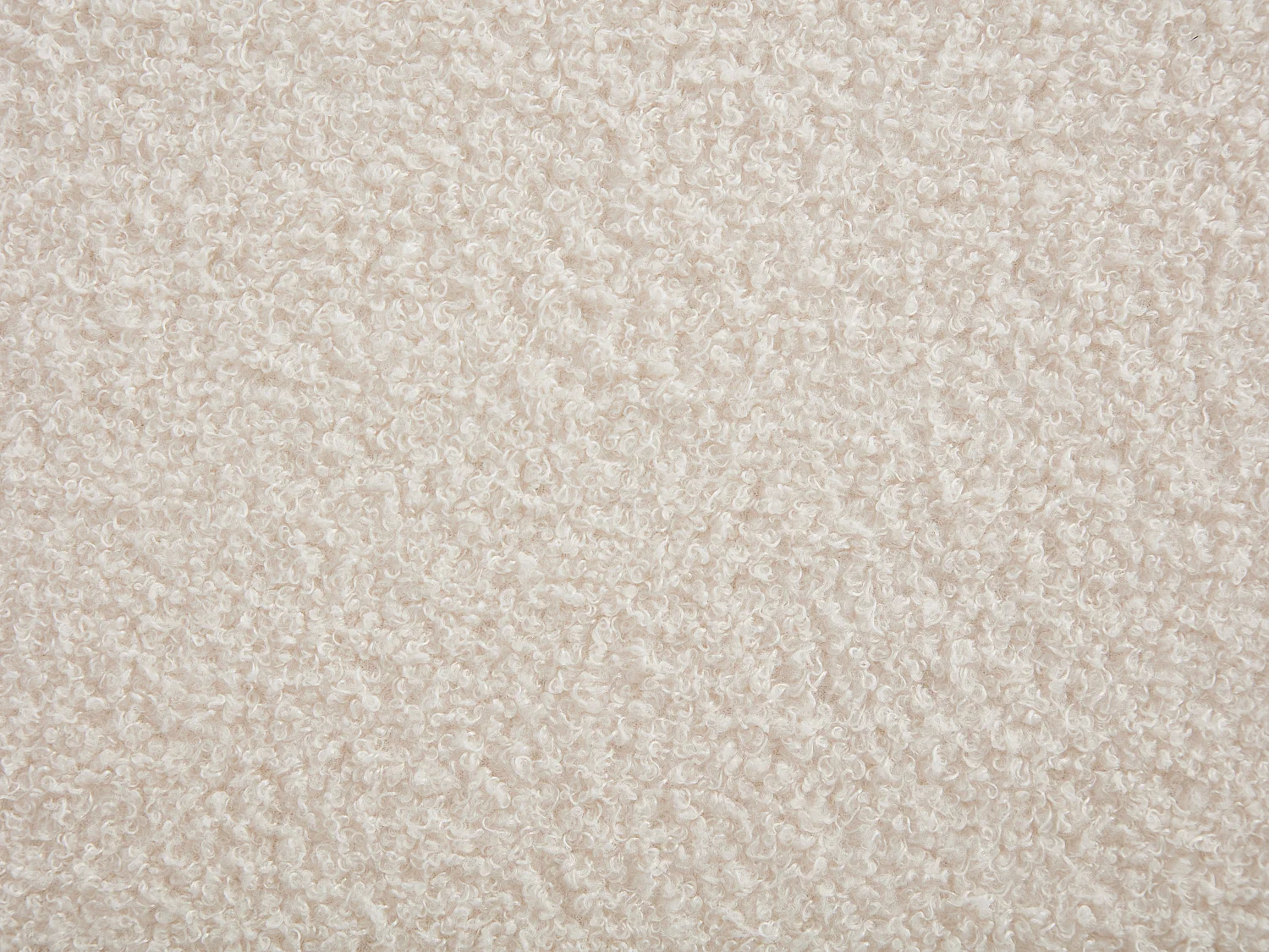 Sängram med förvaring 160 x 200 cm - Bouclé tyg - Vit – CALIDORYA