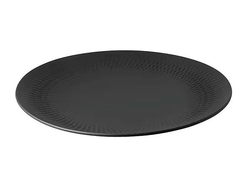 Talerz centralny z czarnej porcelany premium, średnica 32 cm, Manufacture Collier