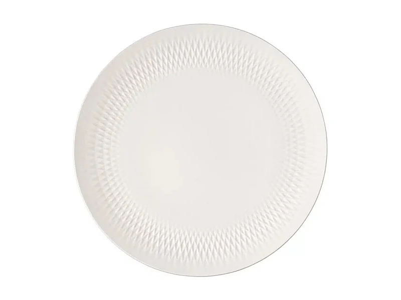 Talerz centralny z białej porcelany premium, średnica 32 cm, Manufacture Collier