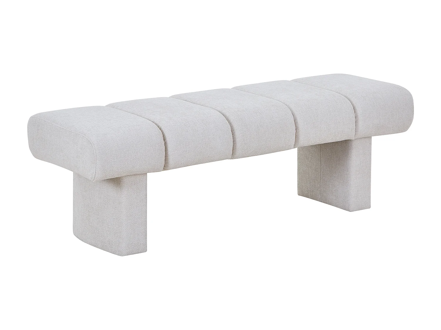 Banc tissu texturé – Beige - NUBELO