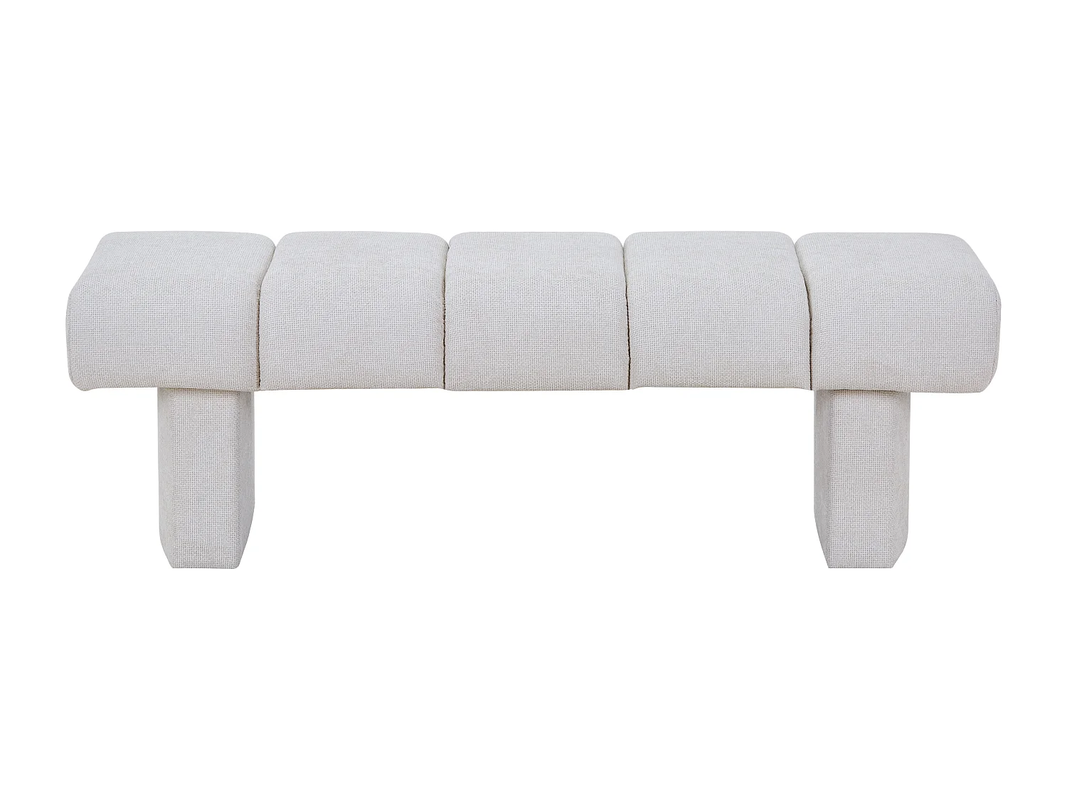 Banc tissu texturé – Beige - NUBELO
