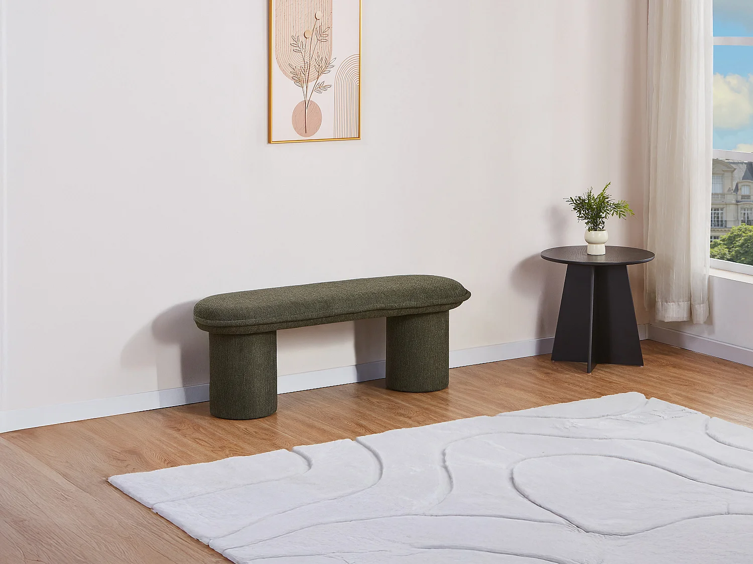 Banc en tissu – Vert - ELAMIU