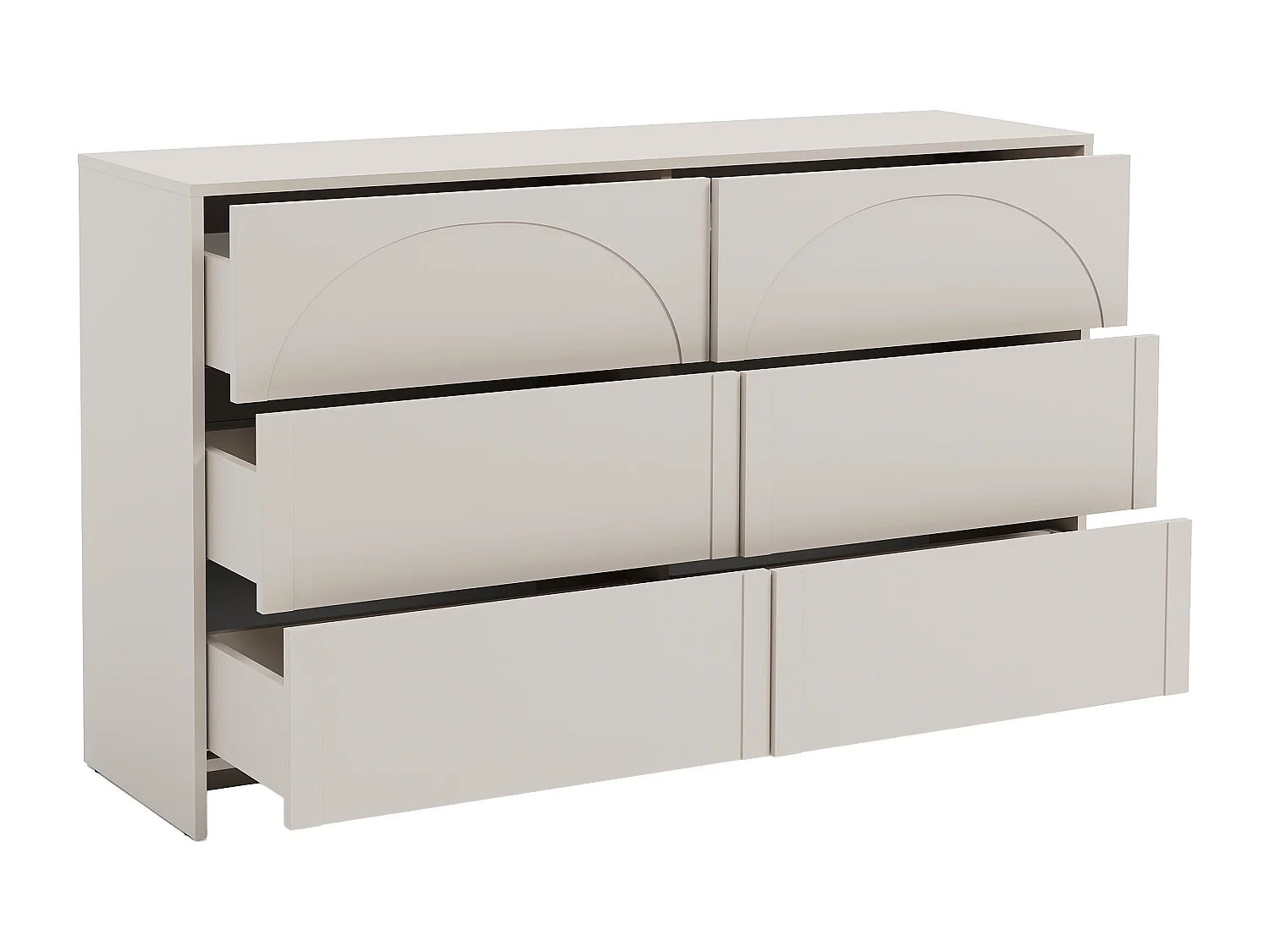 Cómoda 6 cajones – MDF – Beige - NALYRA de Maison Céphy