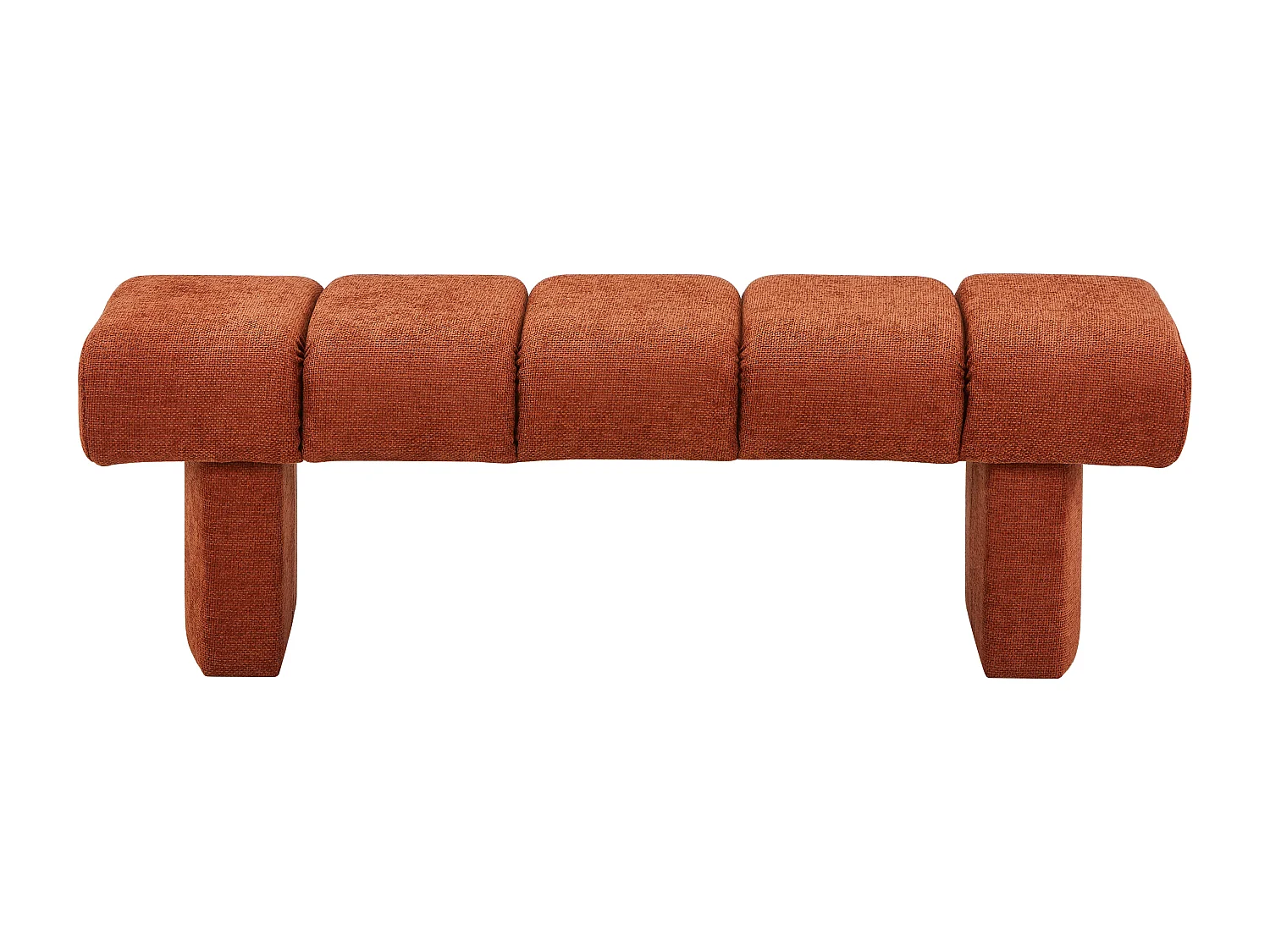 Banc tissu texturé – Terracotta - NUBELO