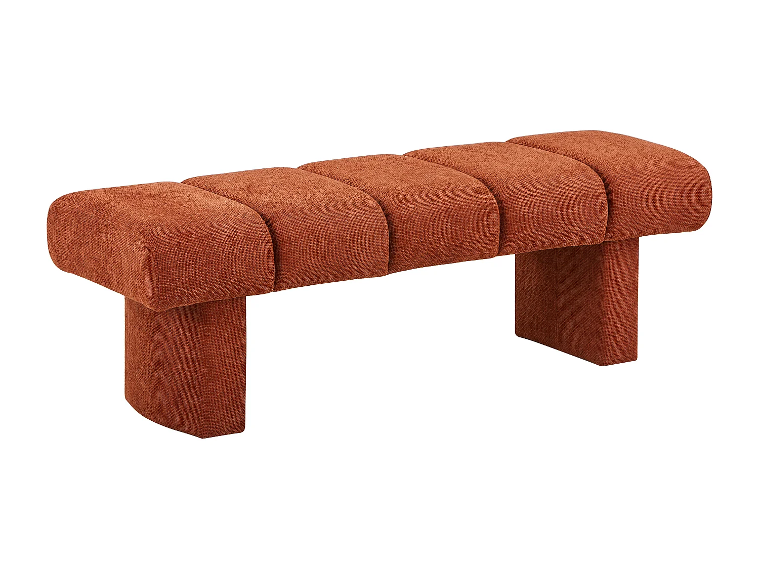 Banc tissu texturé – Terracotta - NUBELO
