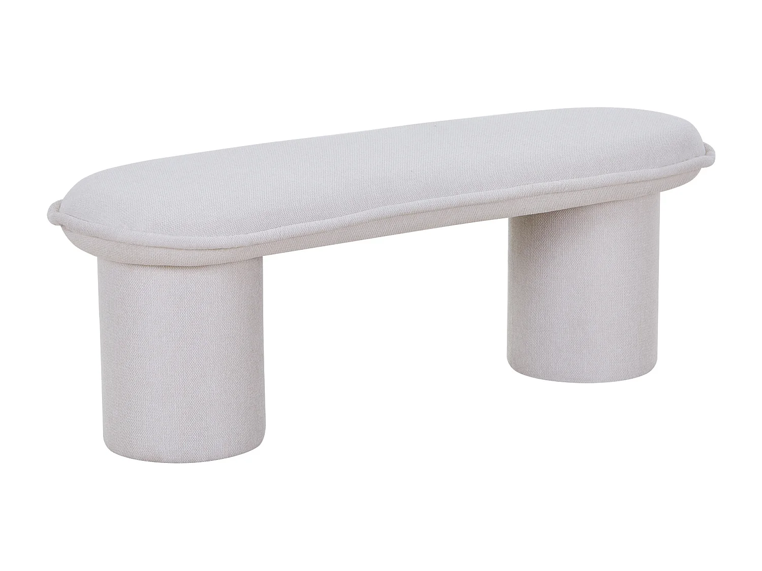 Banc en tissu – Beige - ELAMIU