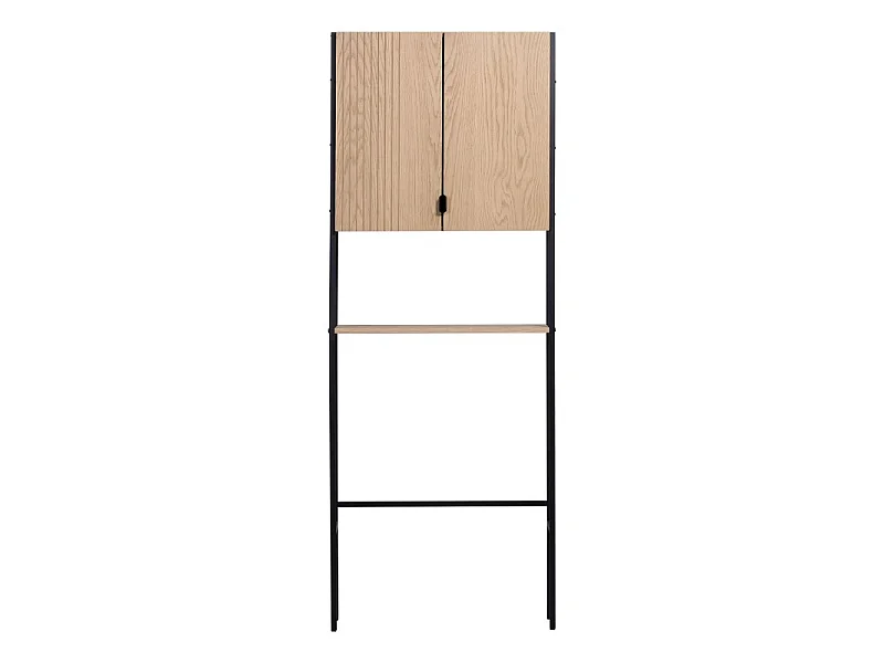 Estantería WC puente madera roble ALTEA L.66 x H.180 x P.22 cm