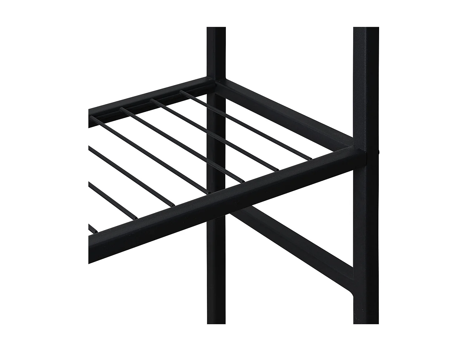 ALZYA Brückenregal B.66 x H.180 x T.22 cm schwarz über Toilette/Waschmaschine