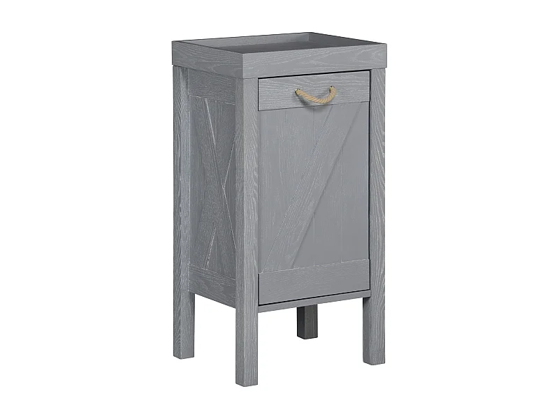 LUZIA kolom L.40 x H.78 x D.35cm grijs essenhout