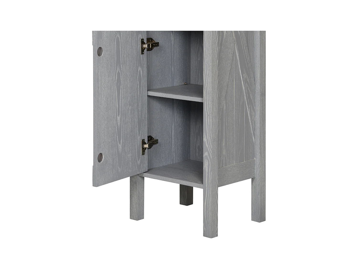 LUZIA kolom L.40 x H.78 x D.35cm grijs essenhout