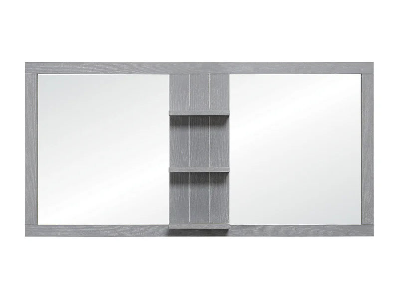 LUZIA Spiegel L.120 x H.60cm graue Esche (hängend)
