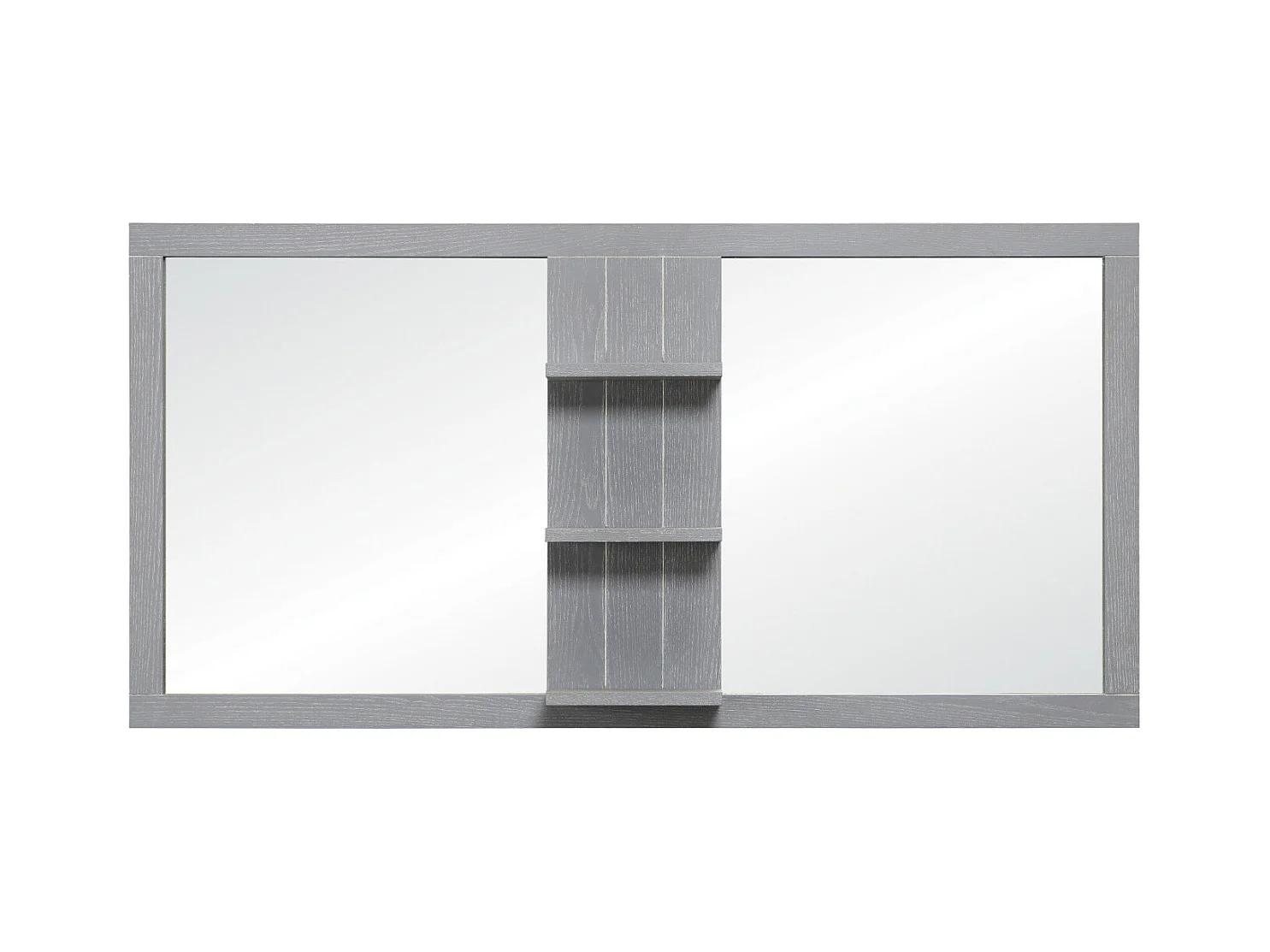 LUZIA Spiegel L.120 x H.60cm graue Esche (hängend)