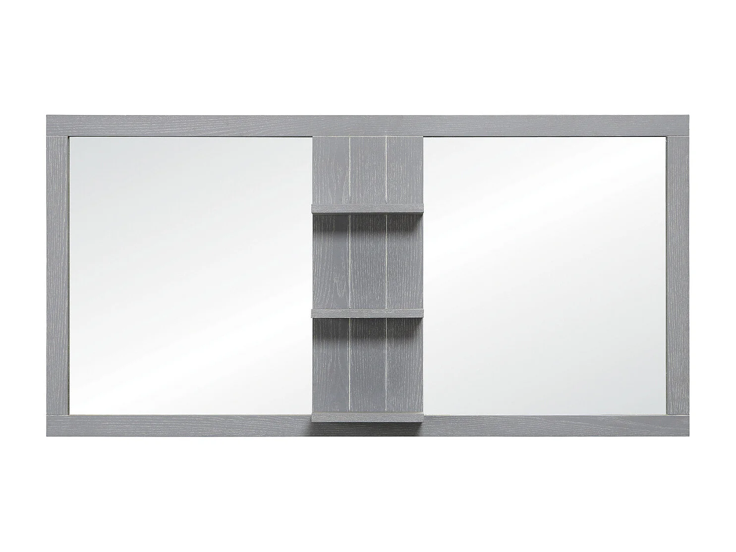 LUZIA Spiegel L.120 x H.60cm graue Esche (hängend)