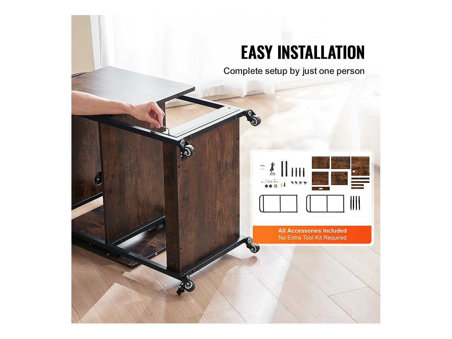 Table de Presse à Chaud SucceBuy Table de Presse à Chaud, Support Mobile à 3 Niveaux Avec Station de Charge