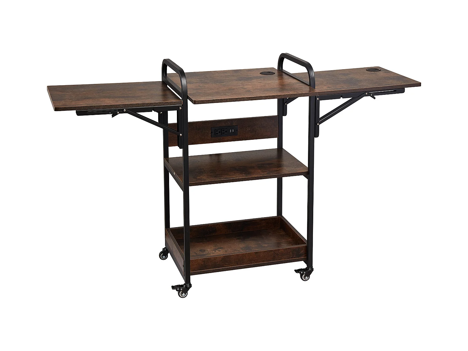 Table de Presse à Chaud SucceBuy Table de Presse à Chaud, Support Mobile à 3 Niveaux Avec Station de Charge