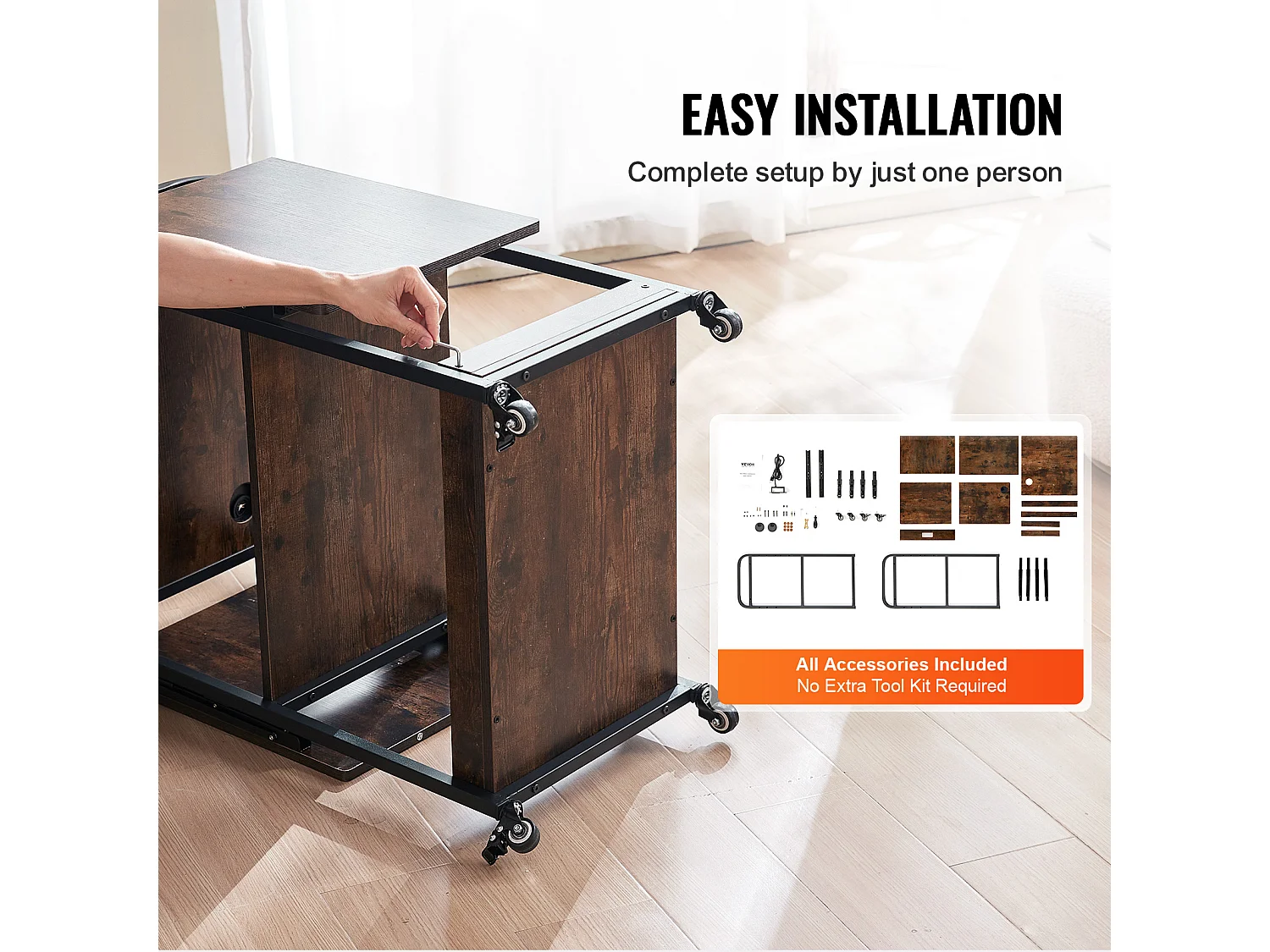 Table de Presse à Chaud SucceBuy Table de Presse à Chaud, Support Mobile à 3 Niveaux Avec Station de Charge