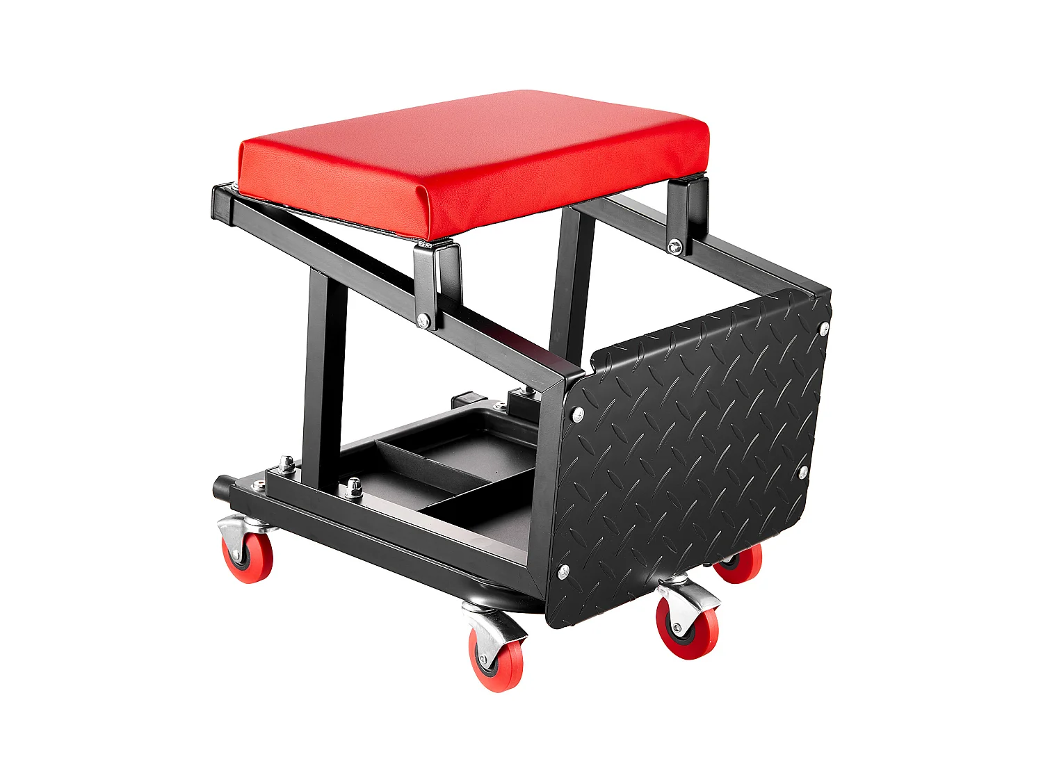 Tabouret d'Atelier SucceBuy, Mécanicien avec Roulettes Siège Escabeau Charge 136 kg