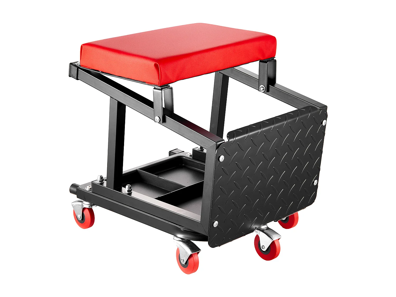 Tabouret d'Atelier SucceBuy, Mécanicien avec Roulettes Siège Escabeau Charge 136 kg