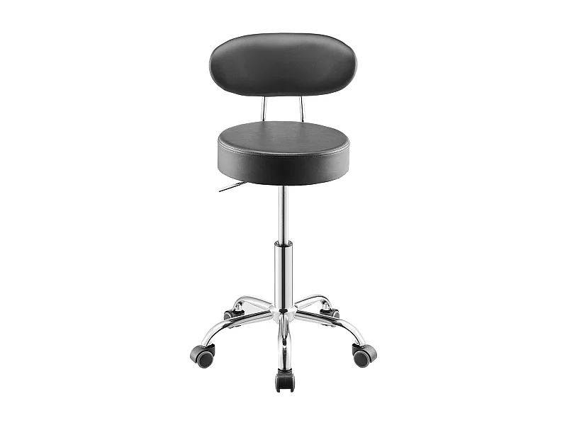 Taburete de Taller SucceBuy, sobre Ruedas Altura Reglable Carga 136 kg con Respaldo