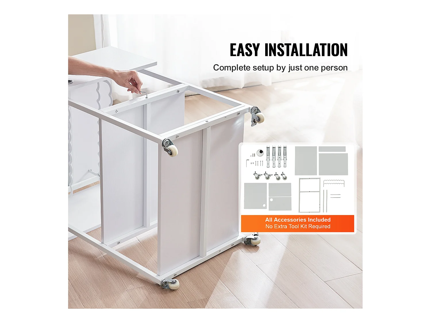 Table de Presse à Chaud SucceBuy Table de Presse à Chaud à 3 Niveaux, Mobile et Pliable, Avec Roulettes, Blanche