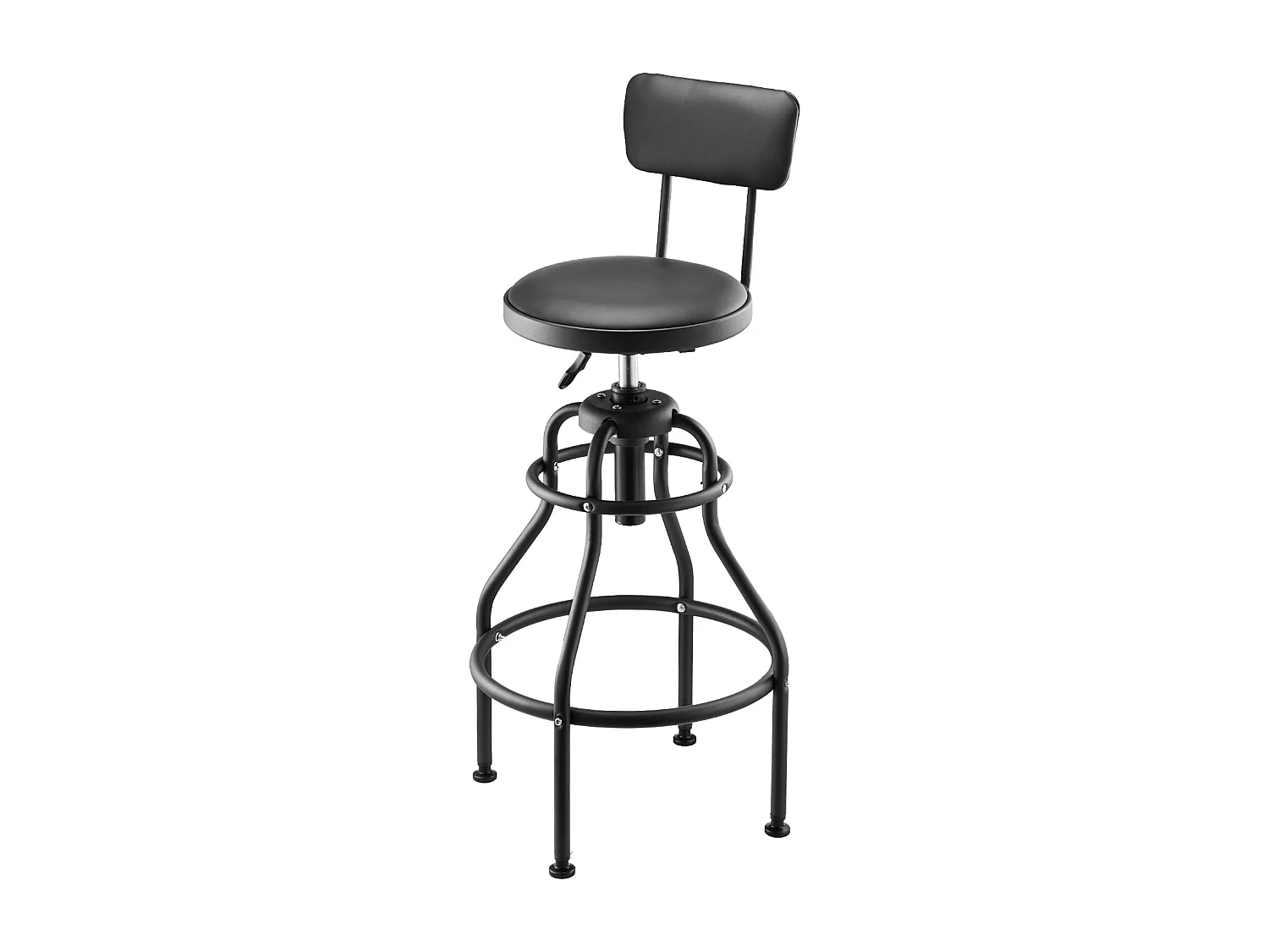 Tabouret d'Atelier SucceBuy, sur Roulettes Hauteur Réglable Charge 136 kg avec Dossier