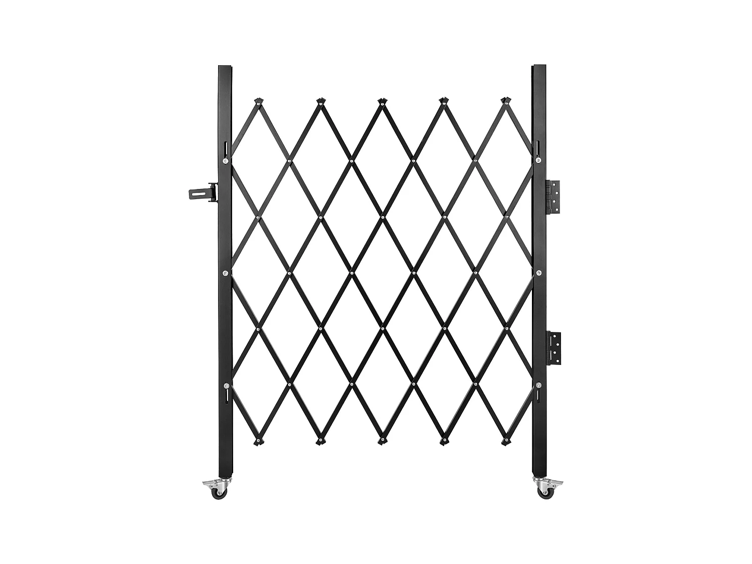 Barrière de Sécurité Extensible Pliant SucceBuy, Simple Porte Pliante, 154 x 180 cm