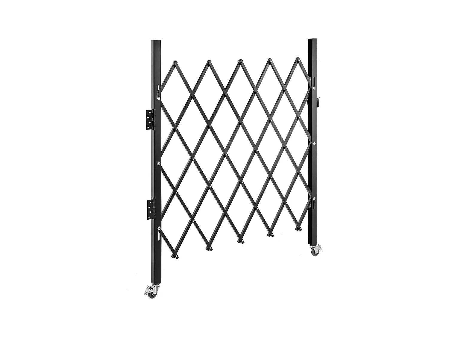 Barrière de Sécurité Extensible Pliant SucceBuy, Simple Porte Pliante, 154 x 180 cm
