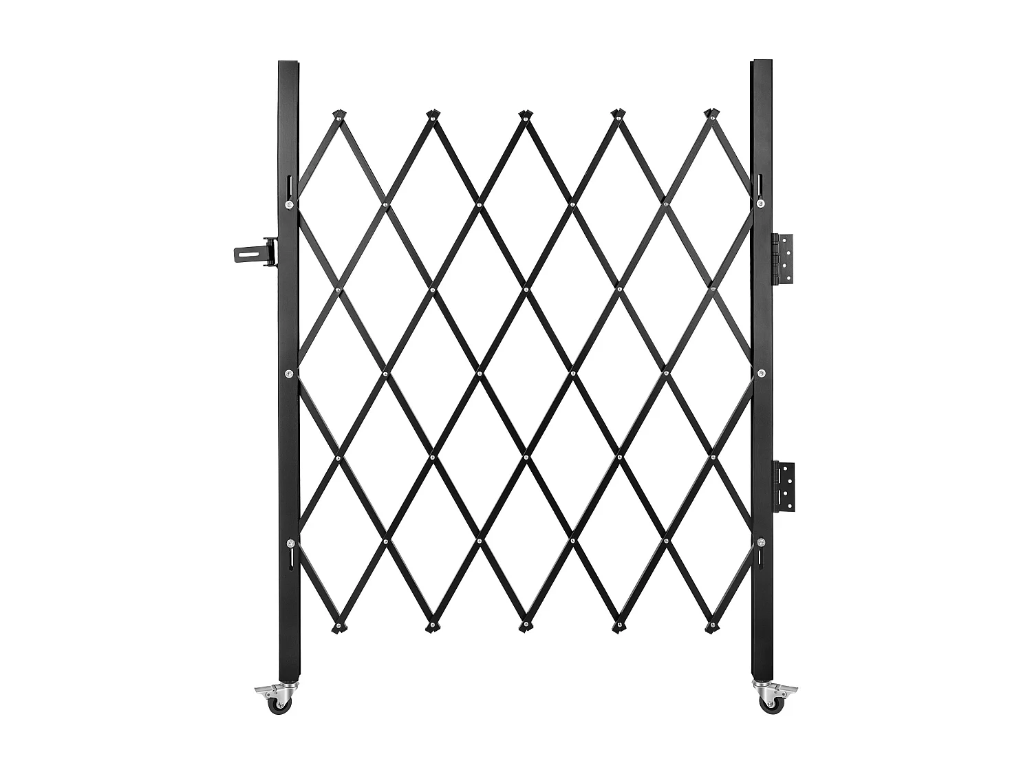 Barrière de Sécurité Extensible Pliant SucceBuy, Simple Porte Pliante, 154 x 180 cm