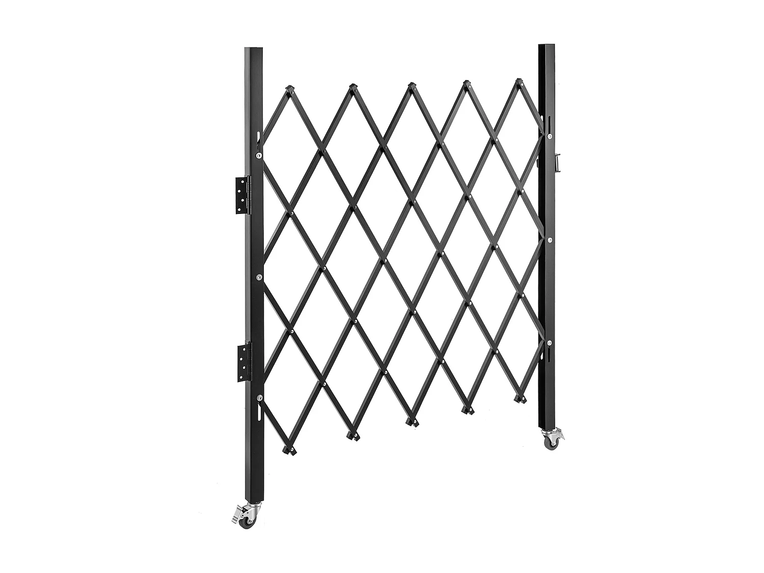 Barrière de Sécurité Extensible Pliant SucceBuy, Simple Porte Pliante, 154 x 180 cm