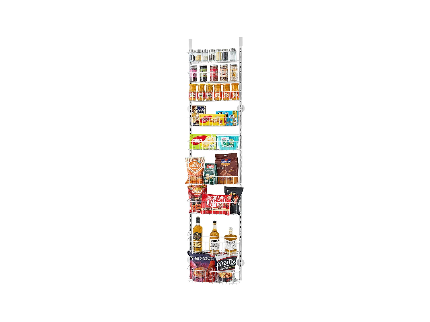 Organisateur de Garde-Manger SucceBuy, avec Étagères Suspendues 9 Niveaux, pour Cuisine, Garde-Manger, Salon