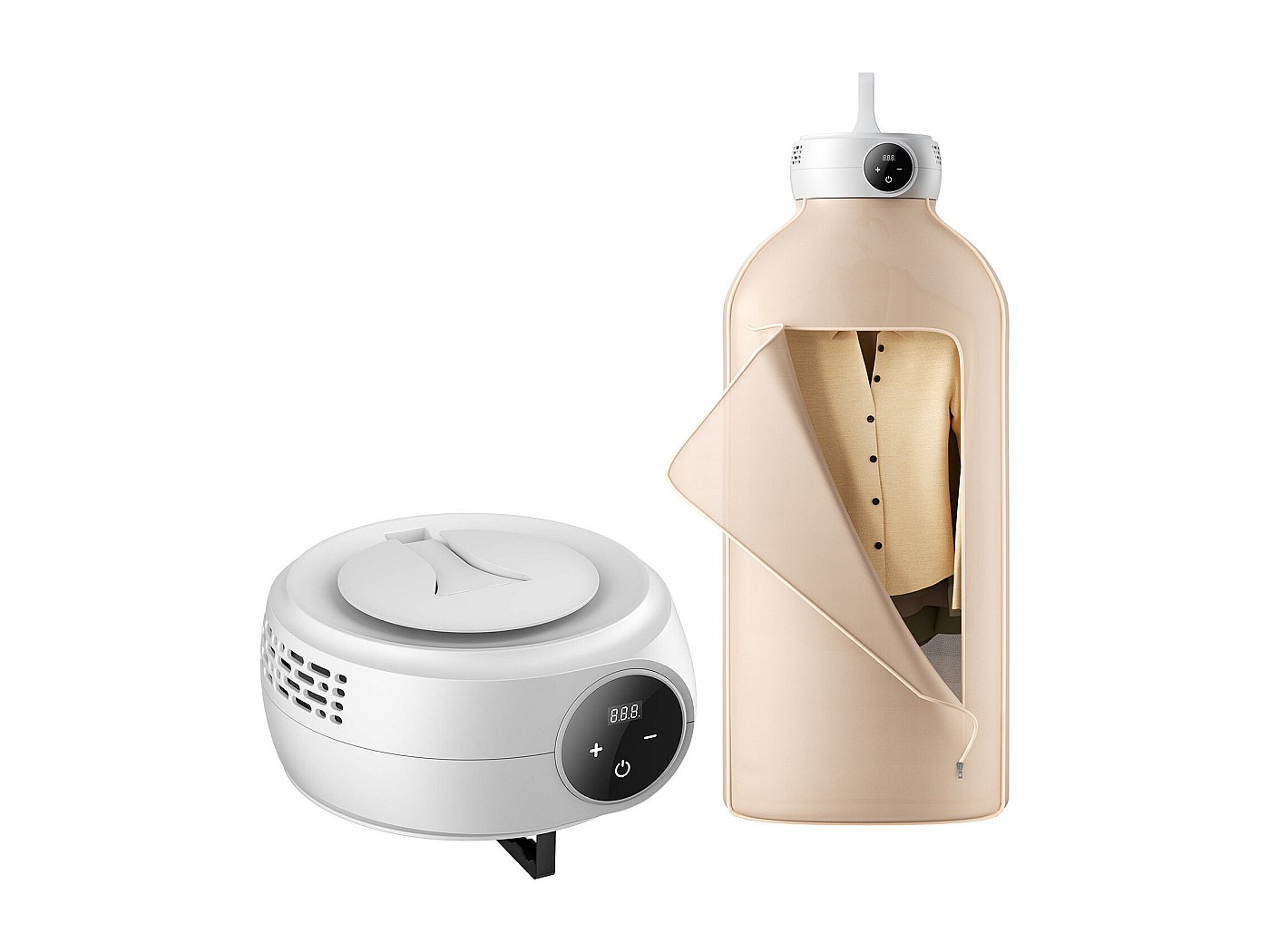 Droogdroger, elektrisch, draagbaar, 600 W, mini-warmtepompdroger met 1-8 uur timer, automatische uitschakeling, compacte opvouwbare warmtepompen, kledingdroger en droger, klein