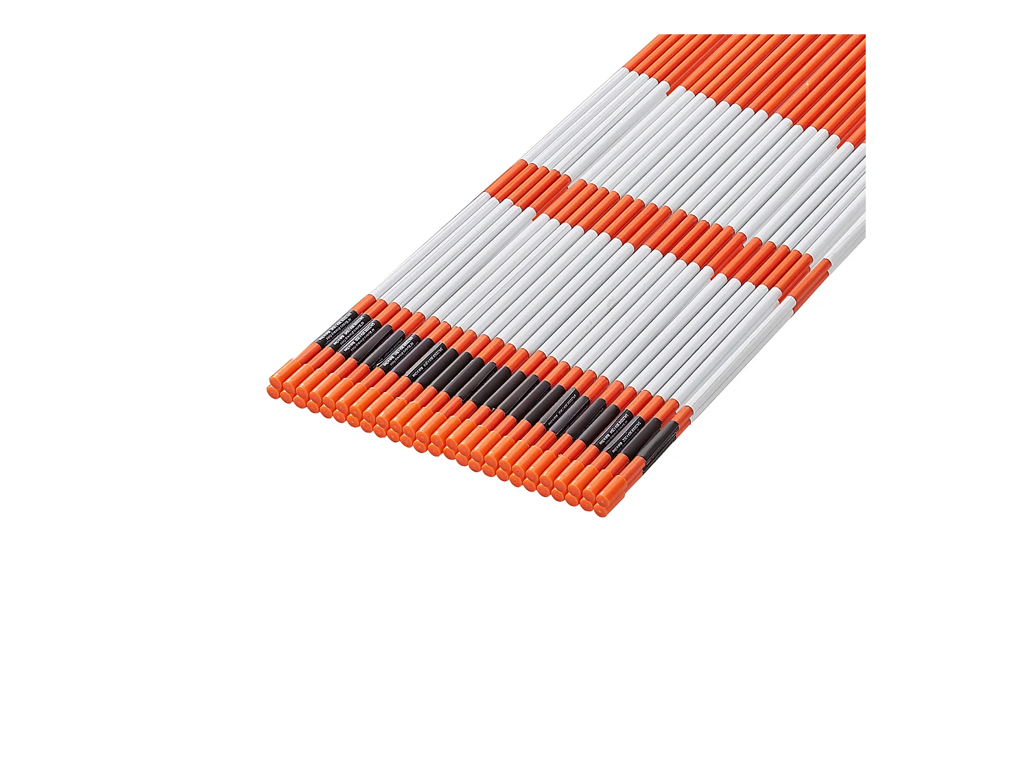 Einfahrtsmarkierungen SucceBuy Satz von 50 von 122cm, Schneepflock-Pfosten aus Glasfaser Orange