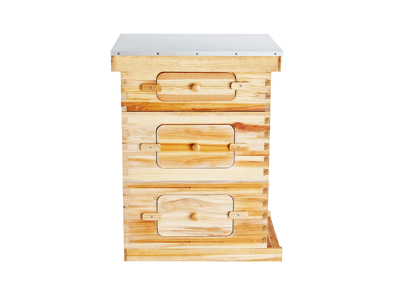 Kit de Ruche d'Abeilles SucceBuy Langstroth 20 Cadres Profonds et 10 Cadres Moyens avec Fenêtres en Acrylique