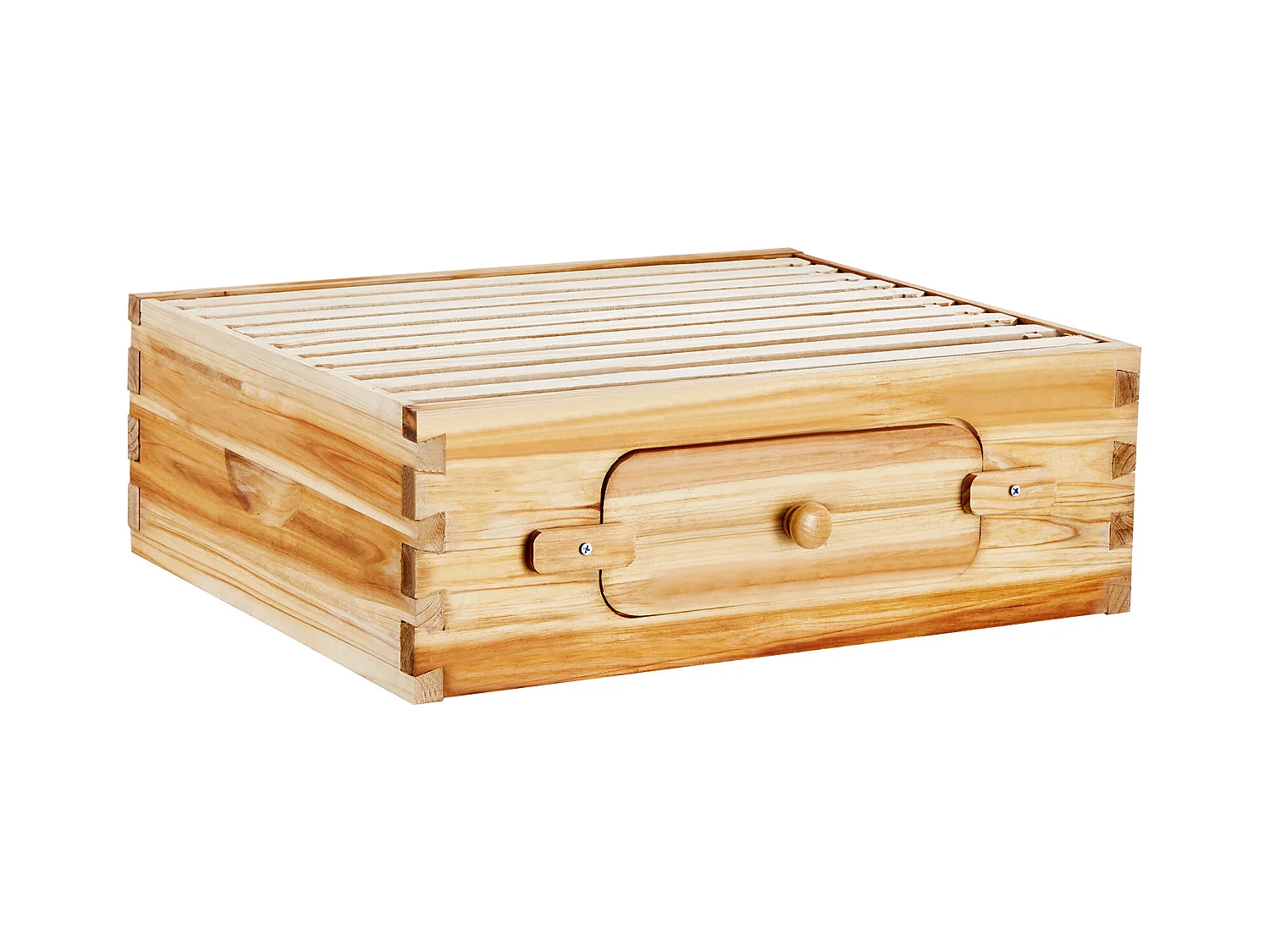 Ruche à Abeilles SucceBuy Medium Beehive Kit 10 Cadres avec Fenêtres en Acrylique, 100 % Bois de Cèdre Naturel Recouvert de Cire d'abeille