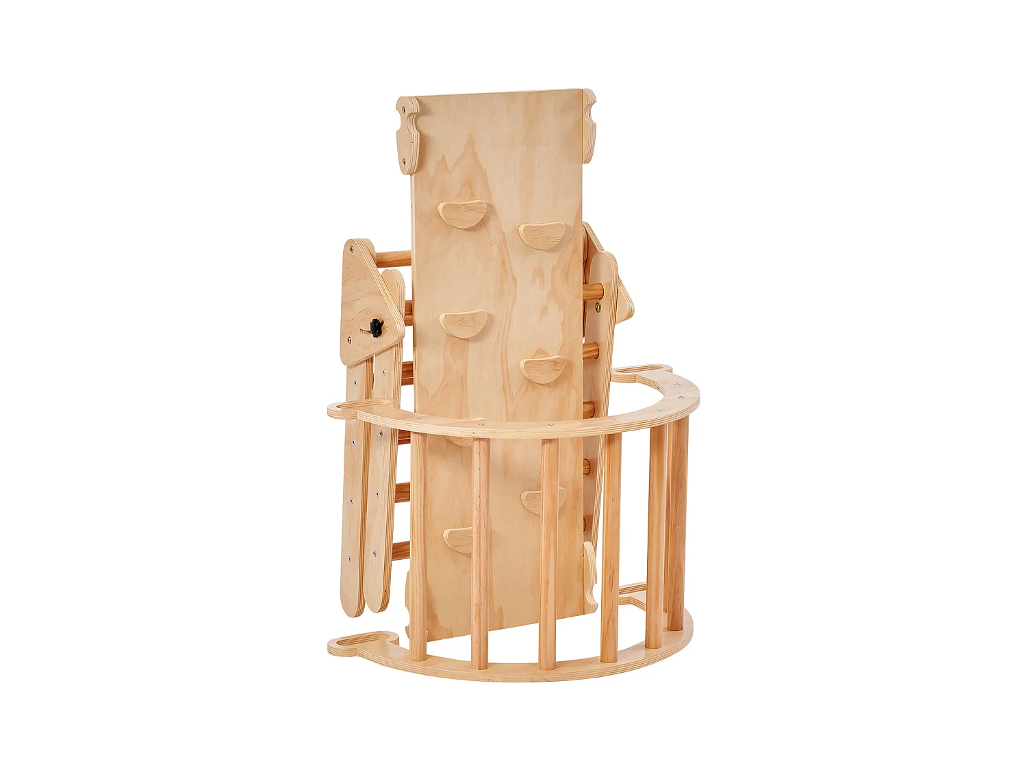 Ensemble de Triangles Pikler SucceBuy, 5 en 1, Kouets d'Escalade Montessori pour Tout-Petits de 1 à 3 Ans, Bois