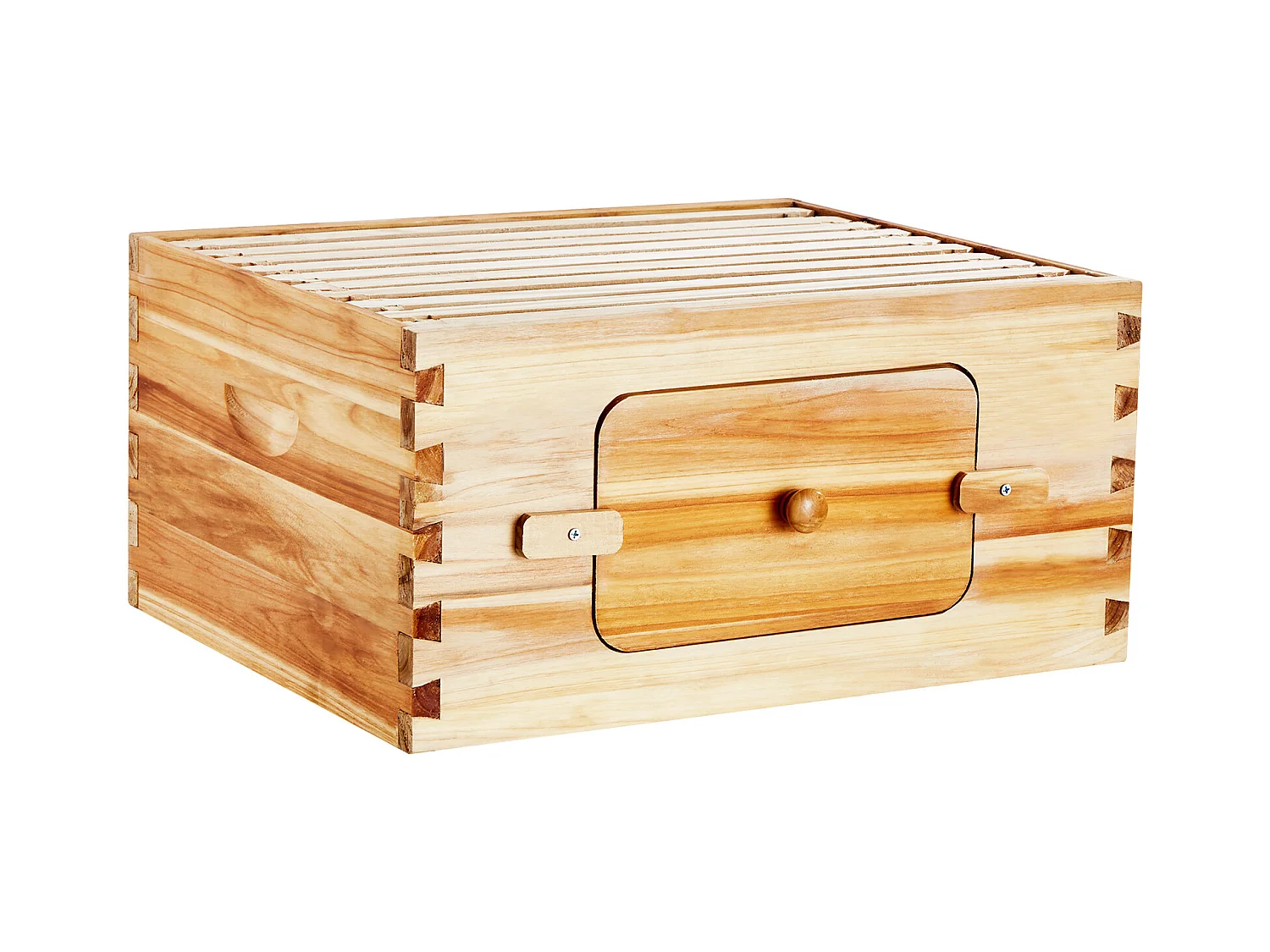 Kit de Ruche à Abeilles SucceBuy avec 10 Cadres et Fenêtres en Acrylique pour Abeilles, 100 % Bois de Cèdre Naturel Recouvert de Cire d'abeille