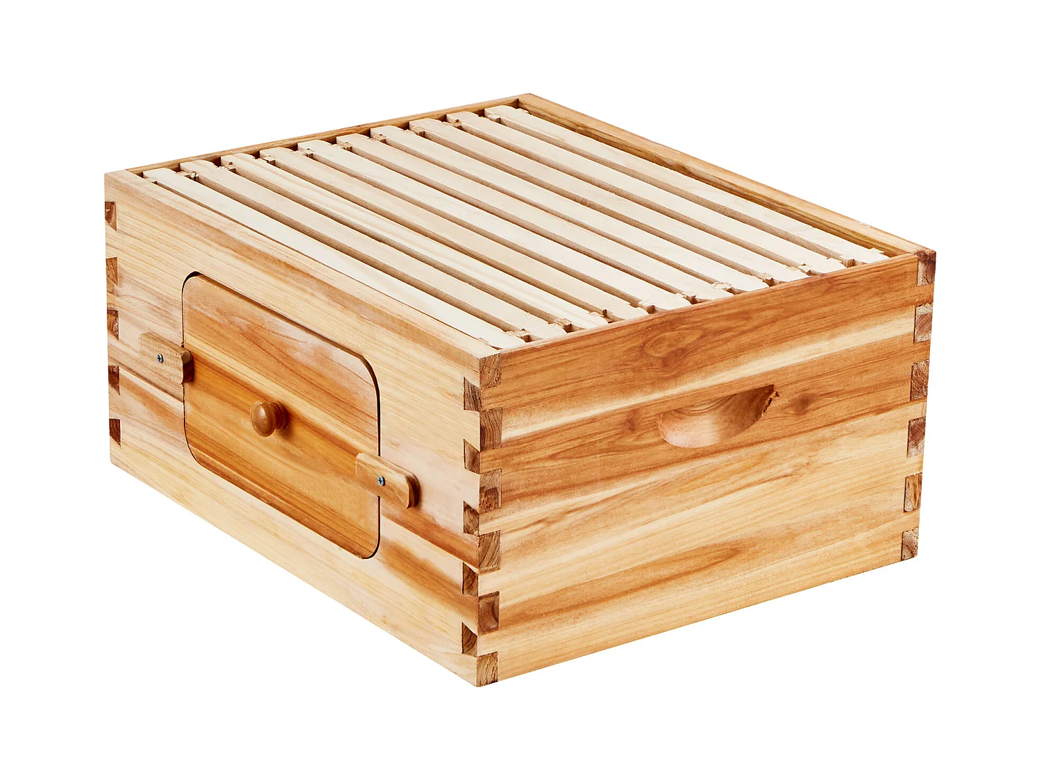 Kit van Bijenkorf SucceBuy met 10 Kaders en Acrylvensters voor Bijen, 100 % Natuurlijke Cederhout Bedekt met Bijenwas