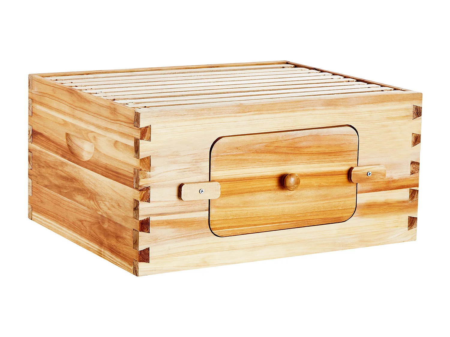 Kit de Ruche à Abeilles SucceBuy avec 10 Cadres et Fenêtres en Acrylique pour Abeilles, 100 % Bois de Cèdre Naturel Recouvert de Cire d'abeille