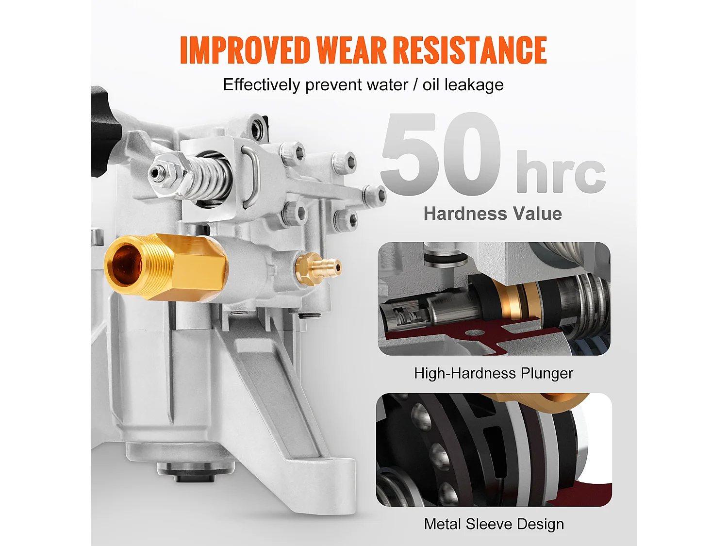 Pompa do Myjki Ciśnieniowej, SucceBuy Pompa do Myjki Ciśnieniowej, Wał 22.225 mm, pionowa, 9.5 L/min, 234 bar
