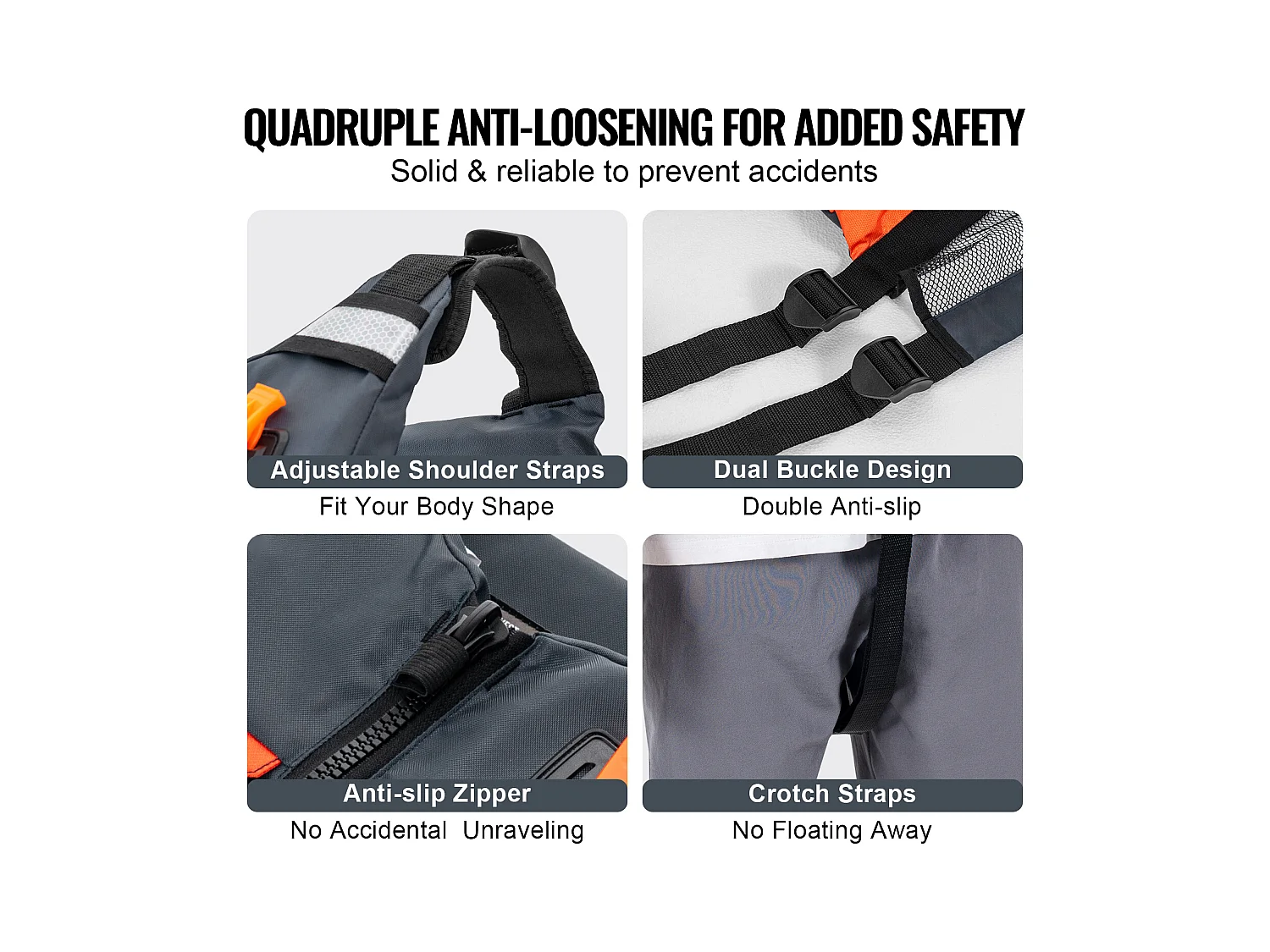 Gilet Salvataggio PFD SucceBuy - 110n Gilet di Fluttuabilità per Uomini e Donne, Taglia XL , Ideale per la Pesca, il Kayak, il Surf e Altro Ancora per gli Uomini